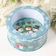 thumbnail image 5 of Billuyoard Lata de dulces de Navidad con tapa transparente Latas de galletas vacías de Papá Noel Contenedores de decoración del festival Kits de decoración para fiestas Azul claro, 5 of 6