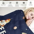 thumbnail image 3 of YANMS Kids Throw Blanket for Baby Toddler Boys,Galaxy Astronaut Planet Pattern Blanket for Boys Girls, Plush Space Birthday Gifts Blanket for Couch Sofa Bed Nap, 3 of 6