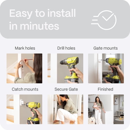 Perma Child Safety 71 in. Wide x 33 in. Tall White Retractable Baby Gate