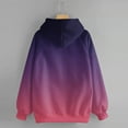 thumbnail image 6 of Htigea Drawstring Sweatshirts for Women Oversized Hooded Raglan Long Sleeve Casual Loose Pullover Hoodies Pocket Tops Purple M, 6 of 7