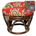 thumbnail image 1 of Ottomane en Rotin avec Coussin en Tissu pour l'Extérieur - Alenia Pompeli, 1 of 5