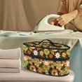 thumbnail image 2 of HELLHERO Daisy Floral Pattern Protective Travel Steamer Storage Bag Compatible with Most Iron Durable & Protective Organizer Lightweight Travel Bag, Case Only, 2 of 6