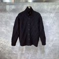 thumbnail image 2 of Suéteres de punto verdes para hombre, ropa de cuello alto negra, cárdigan de cuello alto, tendencia 2024, estilo coreano, camiseta de otoño AX, 2 of 4