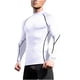 thumbnail image 1 of pstuiky camisa de manga larga para hombre, Camisa deportiva transpirable de manga larga y cuello redondo para hombre, color liso Tops de talla grande para hombre l, 1 of 5
