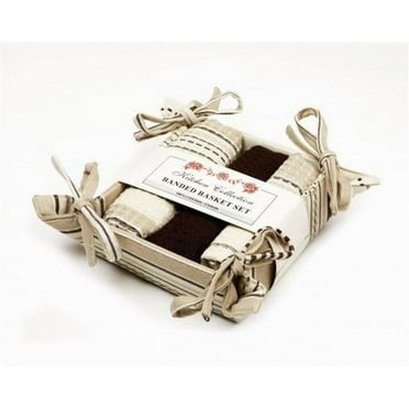 Bread Basket Set, coco Stripe