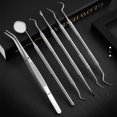 thumbnail image 4 of Herramientas de limpieza de dientes Removedor de acero inoxidable Retiro de cálculo Scraper Lavable Reutilizable Manual MANUAL DIOSOS DE DUSTENTOS Dientes Pinzas Tweeer 6pcs Noticed CE001731-04B, 4 of 7