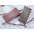 thumbnail image 4 of （3PCS）Wallet Leather Women Wallet Large Wallet Women With Zipper Gold Wallet Women Long (Gray), 4 of 5