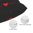 thumbnail image 3 of Balery Cardiogram and Heart Funda de Cojín Estampada, Regalos para Mujeres, Regalos de Amor para Ella, Regalos para Novia o Esposa, Funda de Almohada-20"x30", 3 of 6