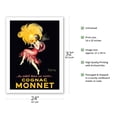 thumbnail image 2 of Cognac Monnet - Sunshine in a Glass (du Soleil dans un Verre) - Vintage French Advertising Poster by Leonetto Cappiello c.1927 - Fine Art Matte Paper Print (Unframed) 24x32in, 2 of 4