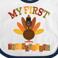 thumbnail image 4 of Inktastic My First Thanksgiving Day Turkey Boys or Girls Baby Bib, 4 of 4