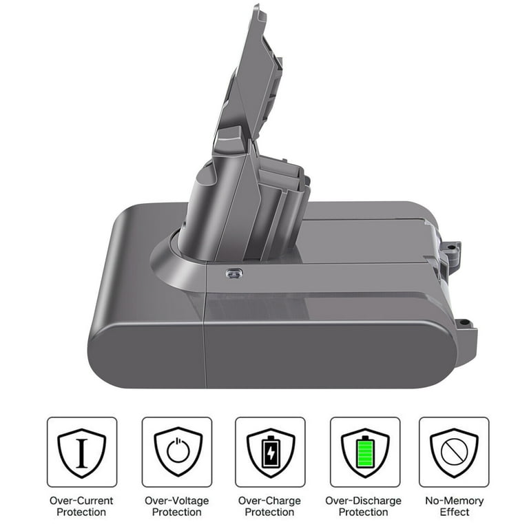 Dyson V7 21.6V 6000mAh Lithium-ion Replacement Battery for Dyson V7 21.6V 6000mAh Lithium-ion Replacement Battery for