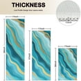 thumbnail image 4 of Blue Marble Gold Line Pattern Kitchen Rugs Sets Of 3,Kitchen Runner Rugs Non Skid Washable,Decorative Kitchen Floor Mats for Kitchen,Sink,Laundry,17"x30"+ 17"x47" + 17"x59", 4 of 6
