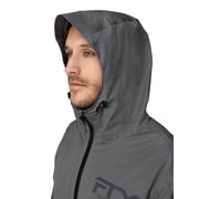 Frogg Toggs FTX Lite Rain Jacket for Men, Waterproof Rain Gear with 4-Way Stretch, Gray, 2XL