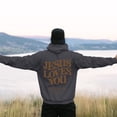 thumbnail image 2 of Zylarhe Mens Hooded Sweatshirt Male Hoodie Design Long Sleeve Sweatshirt with Partial Print Hooded Large Size Pocket Sweatshirt Top Dark Gray L, 2 of 6