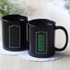 thumbnail image 4 of Taza sensible al calor, taza mágica para café y té, cambia de color, medidor de batería, taza de cerámica, idea de regalo para mamá, papá, mujeres y hombres., 4 of 7
