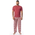thumbnail image 1 of Conjunto de pijama IZOD de jersey de manga corta y pantalones IZOD para hombre, 1 of 5