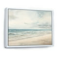 thumbnail image 2 of Designart "Serene Beach Horizon In Soft Colors II" Coastal Minimalism Floater Framed Canvas Prints, 2 of 5
