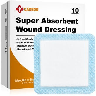 Medline OptiLock Non-Adhesive Super Absorbent Wound Dressings, 3