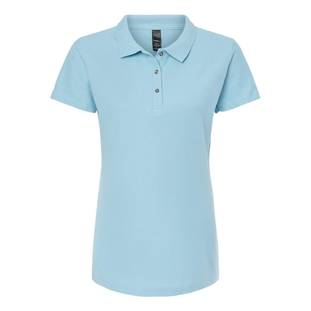 M&O 7600 Polo Ringspun pour Femmes