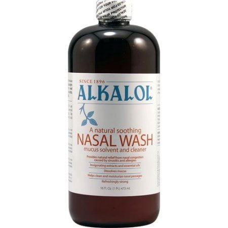Alkalol Nasal Wash & Mucus Solvent Solution, 16 (Best Solution For Nasal Congestion)