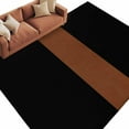 thumbnail image 3 of 5x8Ft Area Rugs, Black Brown Non-Skid Rubber Backing Large Rectangle Rugs - Living Room Bedroom Home Office, Contemporary Boho Modern Art Indoor Floor Mat Carpets Washable Rug, 3 of 9