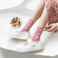 thumbnail image 4 of 5 Pairs Womens Floral Cotton Socks Vintage Patterned Crew Socks Novelty Ankle Ruffled Warm Casual Dress Socks, 4 of 7