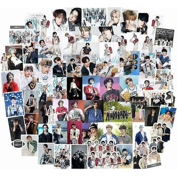 Group Stray Kids Stickers 102Pcs Stray Kids Sticker Pack Cute StrayKids Social Path Super Bowl New Album Stickers Merch (102pcs-bowl)
