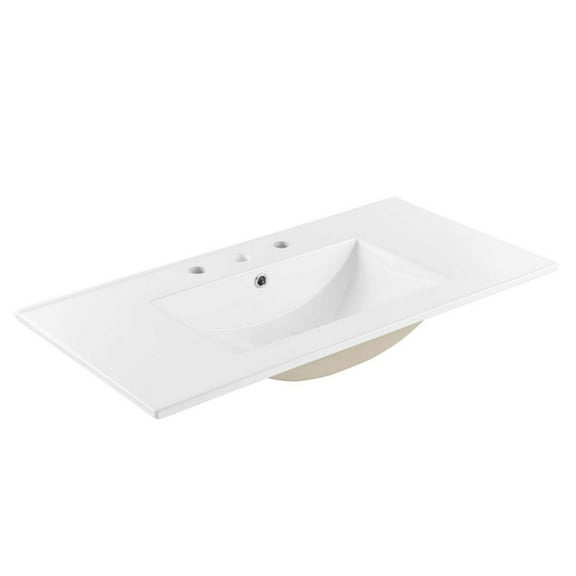 Modway Cayman 36" Bathroom Sink in White