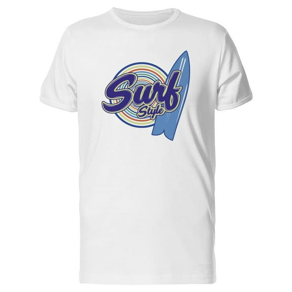 Surf Style Retro Surfboard, Surf Tee Men's -Image by Shutterstock