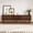 Walnut 72P, variant on Rattan TV Stand for TVs up to 85, Modern Farmhouse Media Console with Solid Wood Legs, Large Entertainment Center for Living Room, Home Theatre, Black