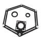 thumbnail image 1 of Actualizar regla de ángulo múltiple, regla de medición de ángulo de aleación de aluminio, herramienta de medición de localizador de orificios kusrkot Regla de medición de diseño de ángulo, 1 of 8