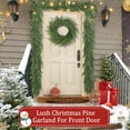 thumbnail image 4 of Guvpev 6FT Christmas Norfolk Pine Garland - Real Touch Green Faux Greenery Garland - Artificial Realistic Cedar Garlands for Mantel, Staircase, Tabletop - Indoor Outdoor Winter Christmas Decorations, 4 of 7