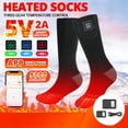 thumbnail image 3 of Heated Socks 4000mAh/APP Control (With Battery USB Rechargeable Fever Socks),Thermal Socks ,Foot Warmer Heating Socks Ski Winter, 3 of 17