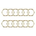 thumbnail image 2 of Utopia Alley Shower Rings, Shower Curtain Rings for Bathroom, Rustproof Zinc Shower Curtain Hooks Rings, Set of 12, Gold, 2 of 10