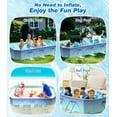thumbnail image 6 of ManyFun Foldable Swimming Pool, Non-Inflatable for Adults and Kids, Hard Plastic, Anti-Slip, 113" x 66" x 20", 6 of 6