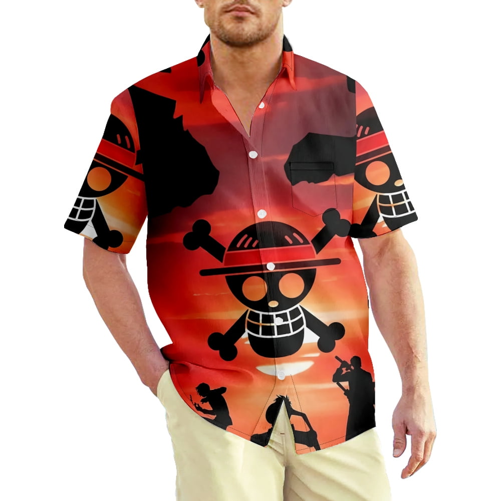 Polyester Anime Casual ButtonDown Shirts for Men for sale  eBay