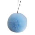 thumbnail image 1 of Furry Ball Nyckelring Vintage Nyckelring Charm Färgglad Nyckelkedja Tillbehör Handväska Dekoration Lätt Telefonhänge Ljusblå, 1 of 5