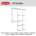 thumbnail image 6 of Rubbermaid Configurations 4-8 foot Closet Kit - White, 6 of 6