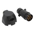 thumbnail image 3 of 7 Pin Wire Connector, Replacement Parts ABS Housing Trailer Plug Socket  Easy To Install with Mounting Parts for Vehicle Wiring, 3 of 8