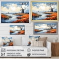 thumbnail image 4 of Designart "Dutch Countryside Wind Turbine Meadows II" Architecture Framed Wall Art - Industrial Blue Wind Turbines Entryway Framed Wall Art Print, 4 of 6