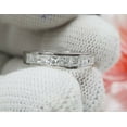 thumbnail image 5 of Silver & Stone Jewels 2Ct Princess CZ Women's Wedding Band Ring 14k White Gold Plated, 5 of 8
