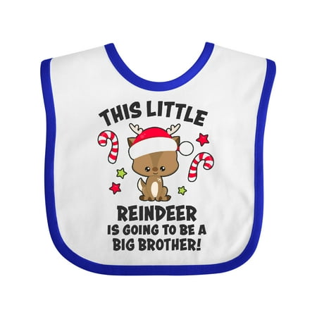 

Inktastic This Litte Reindeer is Going to Be a Big Brother Gift Baby Boy Bib