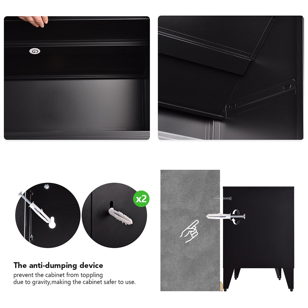 Private Jungle Modern TV Stand for TVs up to 55", Console Storage Cabinet Shelf with 3 Glass Door-Black Private Jungle Modern TV Stand for TVs up to 55", Console Storage Cabinet Shelf with 3 Glass Door-Black