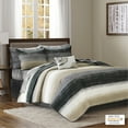 thumbnail image 2 of Home Essence Seth Complete Reversible Coverlet and Cotton Sheet Set, Cal King, Taupe, 2 of 5