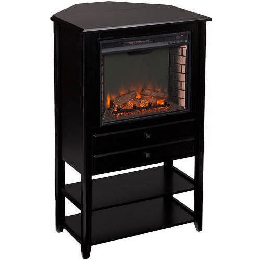 Kendall Corner Tower Electric Fireplace,  Black