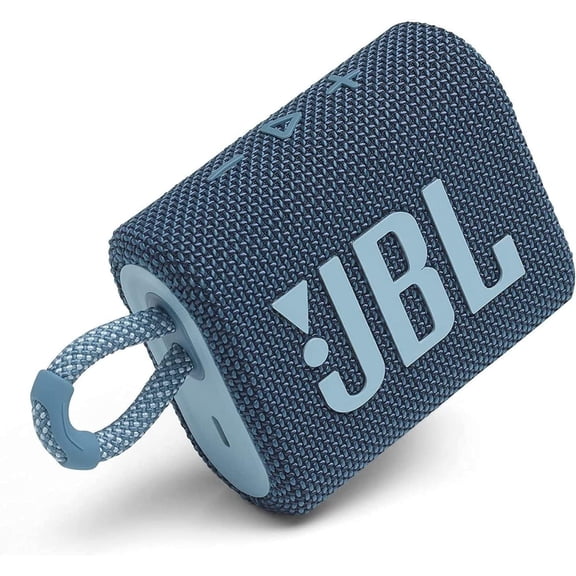 JBL Go 3 Portable Waterproof Wireless IP67 Dustproof Outdoor Bluetooth Speaker (Blue) (Sold without manufacturer warranty)