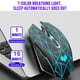 thumbnail image 4 of Rechargeable Wireless Mouse Dazzling Mouse 2.4G + 5.1 Bluetooth Mute 7 Color Breathing Lamp 3 Adjustabl Precision For PC Laptop, 4 of 5
