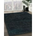 thumbnail image 2 of Ahgly Company Indoor Square Abstract Dark Slate Gray Green Persian Area Rugs, 5' Square, 2 of 6