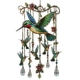 thumbnail image 2 of Hummingbird Wind Chimes Outdoor Vintage Bird Windchime with Crystal Suncatcher Prisms for Garden Patio Balcony Window Decor Sympathy Memorial Gifts, 2 of 6