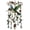 CW7, variant on Carrillón de viento con cadena de cuentas de cristal; decoración para ventanas exteriores del hogar, jardines y patios; ideal para regalo